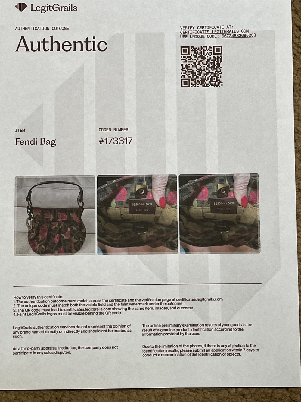Fendi Chef Hobo Mini Bag with Pink Rose Print and Gold Charm - Picture 13 of 13